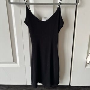 Black slim dress